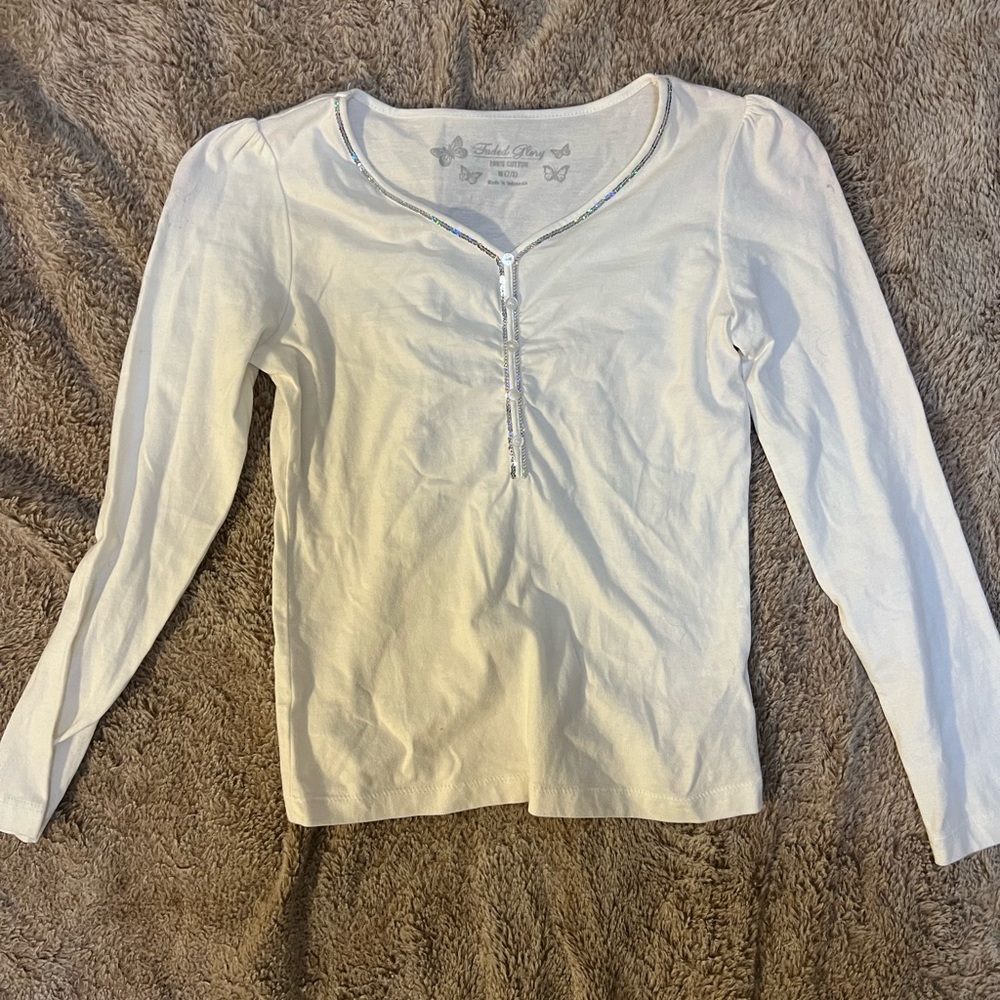 RARE Vintage Faded Glory y2k long sleeve top